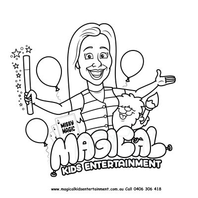 Magical Kids Ent colouring